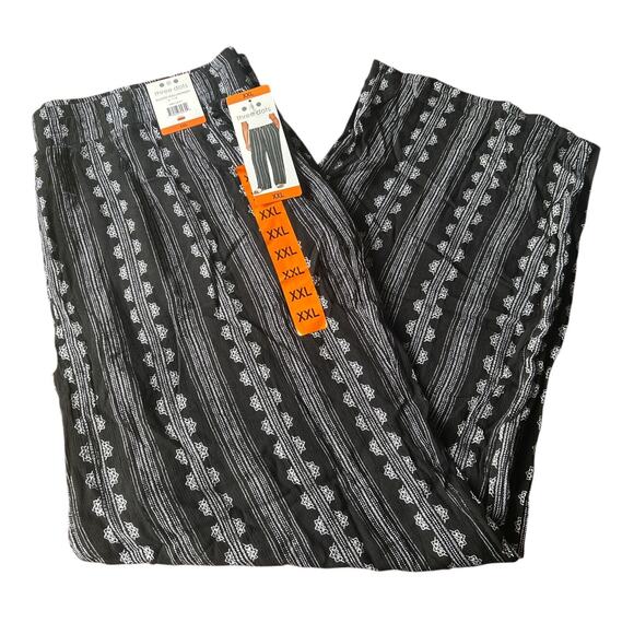 Three Dots Womens Black Elastic Pull on Pant XXL - Picture 2 of 5